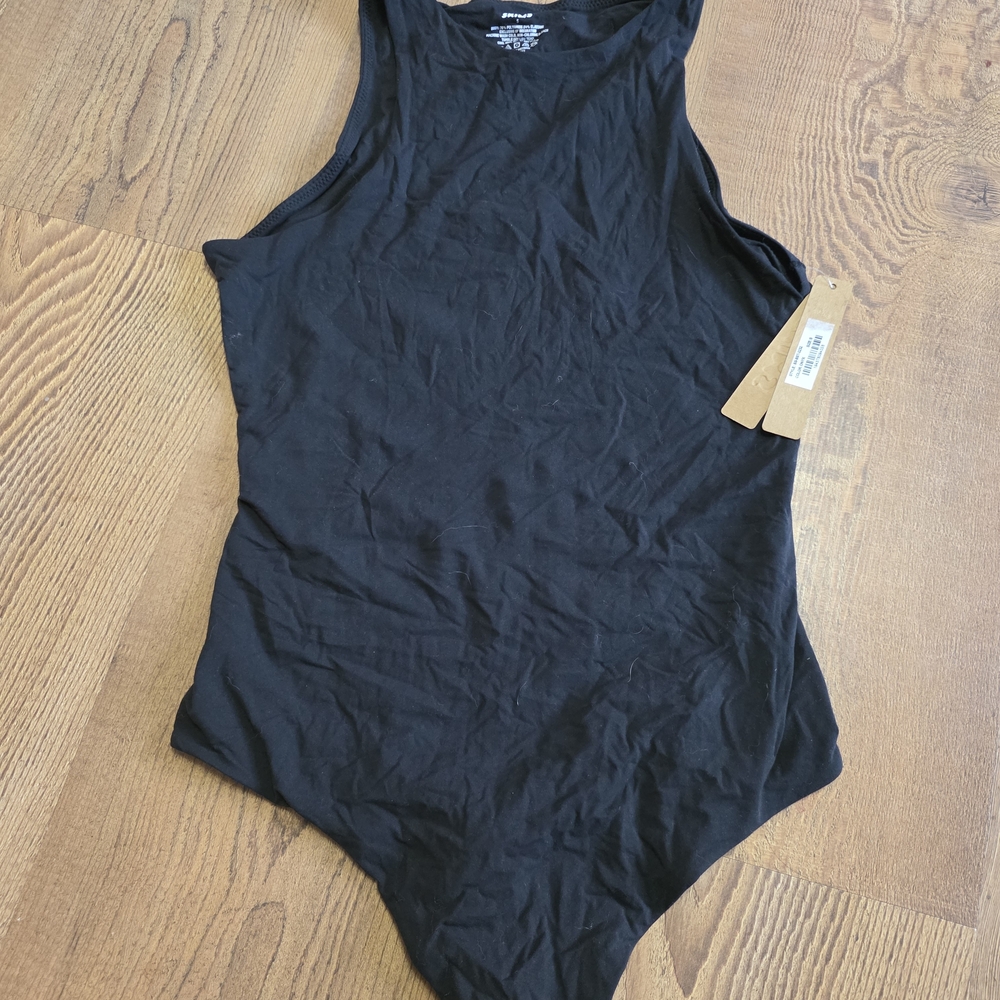 Skims Black Sleeveless Bodysuit